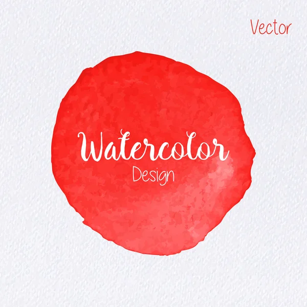 Vector color arco iris acuarela pintura mancha — Vector de stock