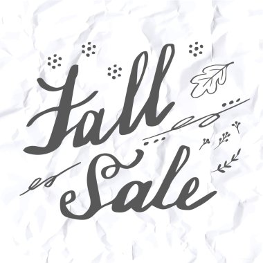 Sonbahar el yazı ve hat tasarım