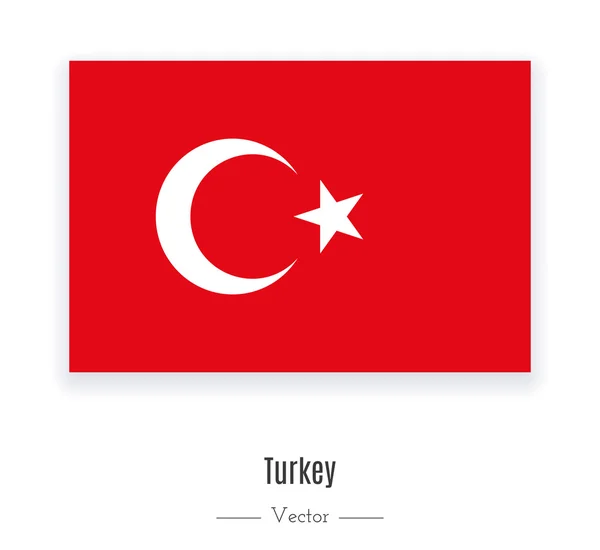 Bandeira da Turquia. —  Vetores de Stock