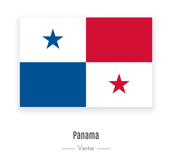 パナマの旗. — ストックベクタ
