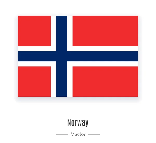ノルウェーの旗. — ストックベクタ