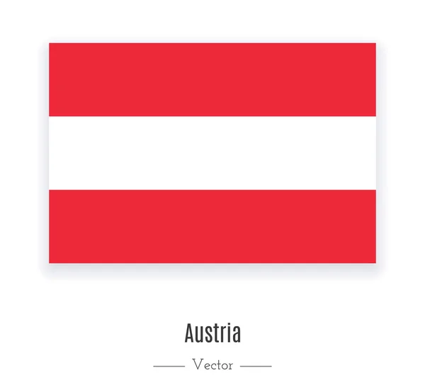 オーストリアの旗. — ストックベクタ