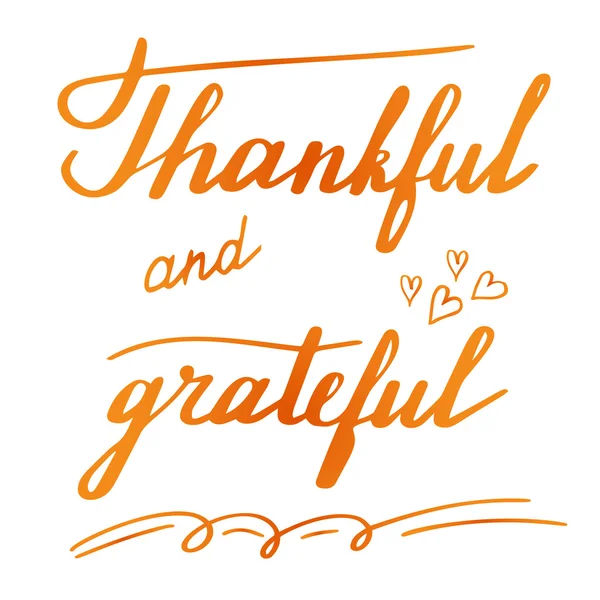 Thanksgiving hand lettering — Stockový vektor