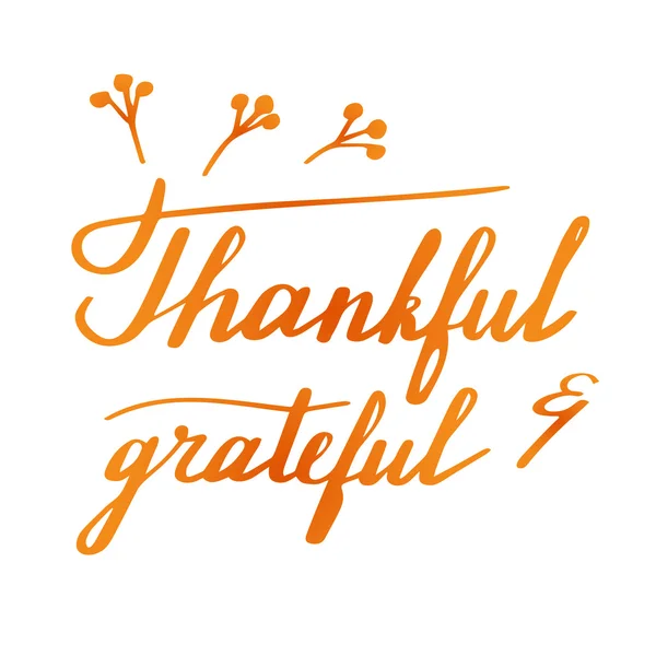 Thanksgiving hand lettering — Stockový vektor