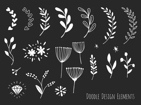 Hand drawn isolated elements — Stock vektor