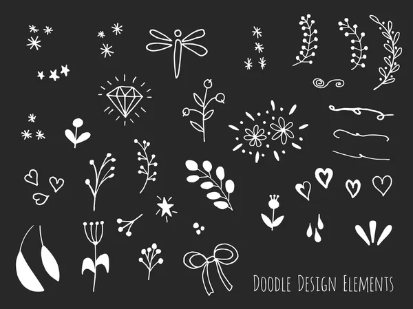 Hand drawn isolated  elements — Stock vektor