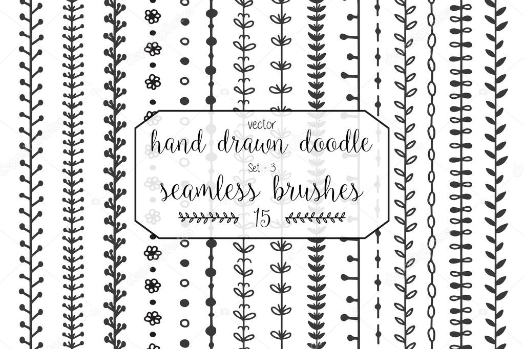 seamless decorative brushes for dividers
