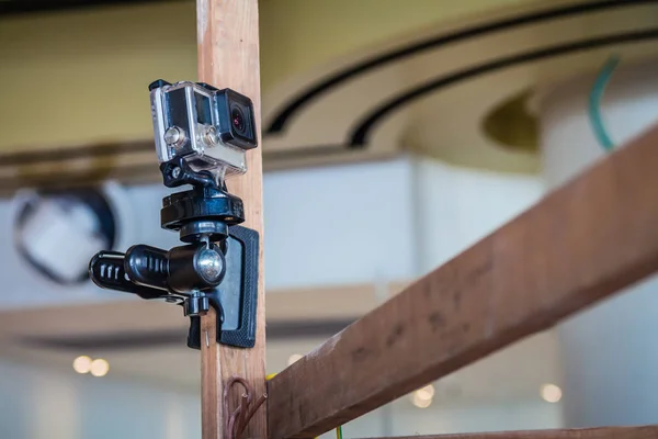 GoPro камери дій на на полюс — стокове фото