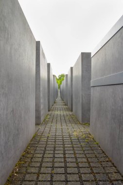Berlin şehir Yahudi Holocaust Memorial Anıtı