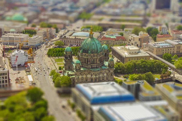 Letecký pohled na muzejní ostrov v Berlíně — Stock fotografie