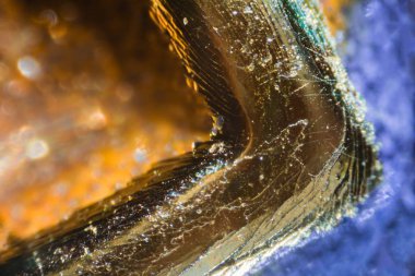 Kredi kartı numarası mikroskop altında