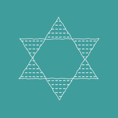 Fısıh Bayramı tatil düz beyaz ince çizgi simgeleri matzot içinde tasarım 