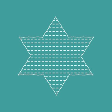 Fısıh Bayramı tatil düz beyaz ince çizgi simgeleri matzot içinde tasarım 