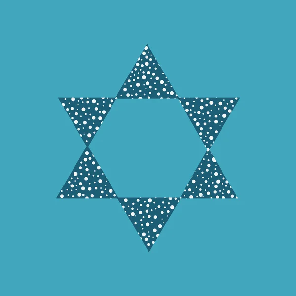 Israël Independence Day vacances plat design icône étoile de David s — Image vectorielle