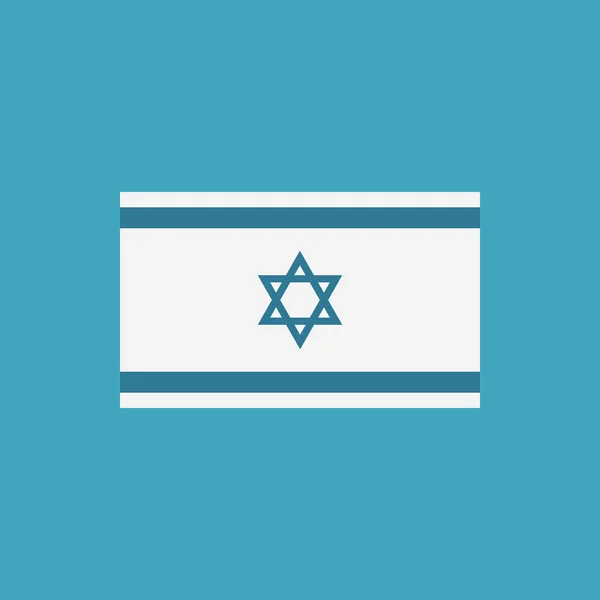 평면 디자인에 이스라엘 국기 아이콘 — 스톡 벡터
