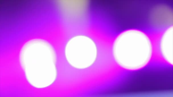 Bir Müzik Konserinde Soyut Sahne Işığı Sahnede Odaksız Eğlence Işıklandırması — Stok video
