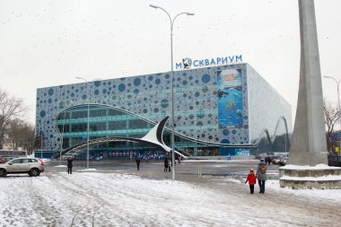 Moscow, Rusya Federasyonu - 15 Kasım 2016: Moskvarium Vv, insanların gitmek