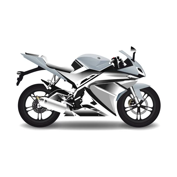 Motorrad, Stahl Sport Bike Vektor — Stockvektor