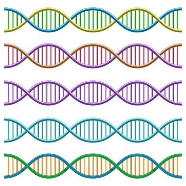 DNA sembolü. Vektör çizim