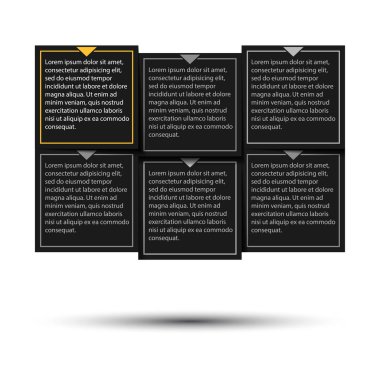 Kağıt ilerleme adımları için özel öğretmen. Vektör çizim