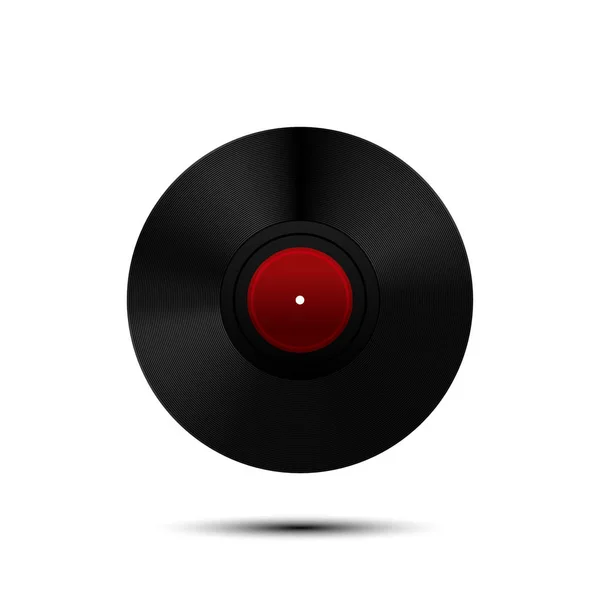 Vinyl record icon. Vector Illustration — Stock Vector