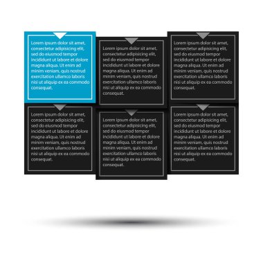 Kağıt ilerleme adımları için özel öğretmen. Vektör çizim