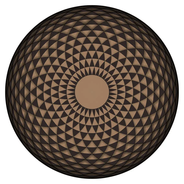 Geometrische oog mandala. Vectorillustratie — Stockvector