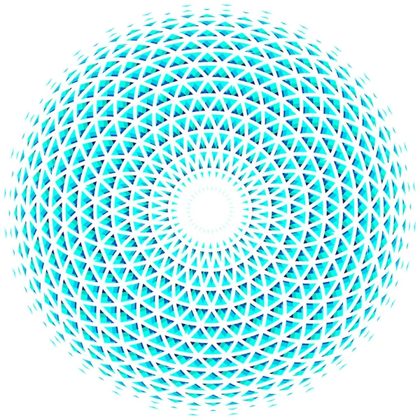 Mandala dos olhos geométrica. Elemento de design colorido. Ilustração vetorial — Vetor de Stock