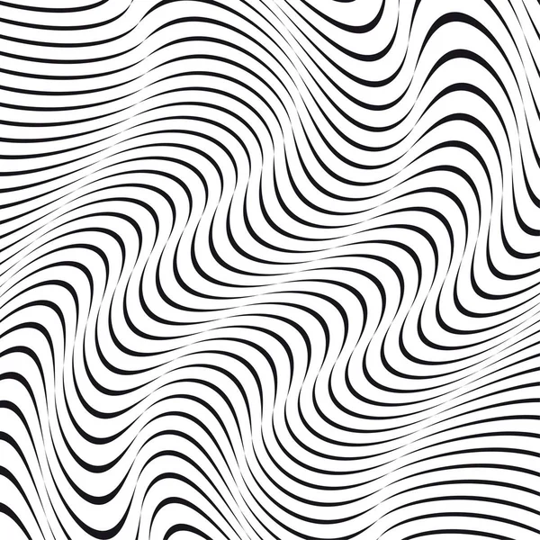 Un'illusione ottica in bianco e nero. Illustrazione vettoriale — Vettoriale Stock