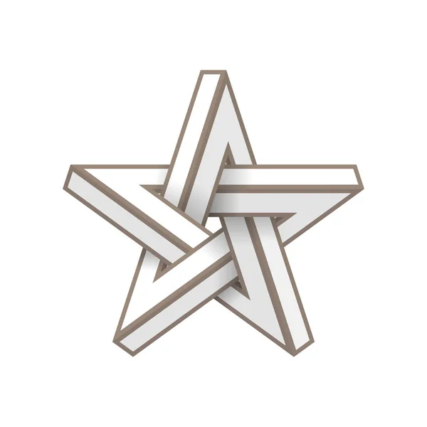 不可能な星。ベクトル Illustrstion — ストックベクタ
