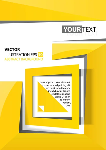 Abstract fundal galben pătrat — Vector de stoc