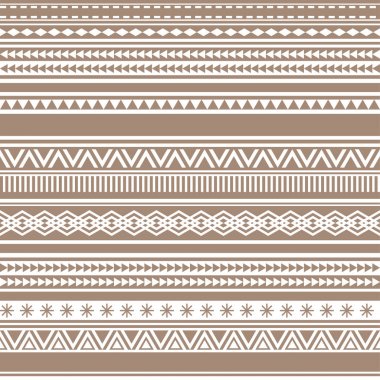 Geometric seamless pattern brown cacao vintage clipart