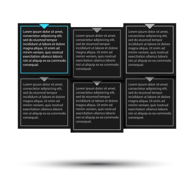 Kağıt ilerleme adımları için özel öğretmen. Vektör çizim