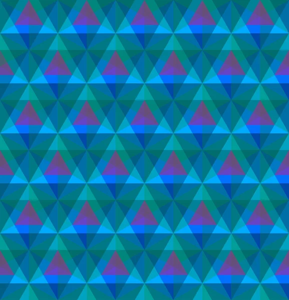 三角形の幾何学的なシームレス パターン — ストックベクタ