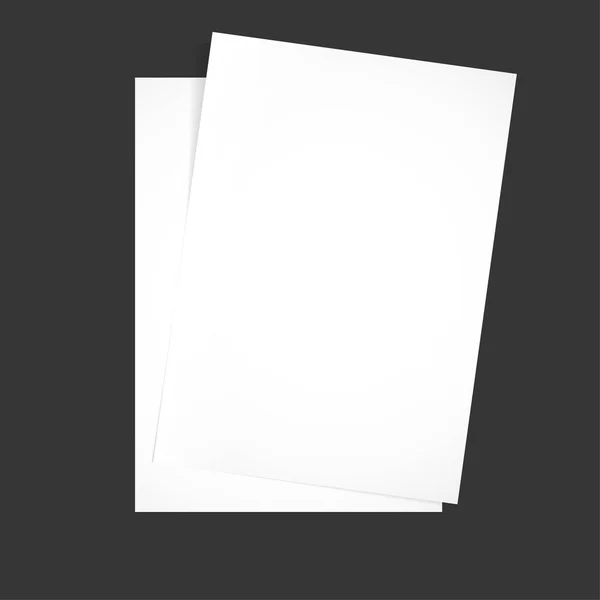 Χαρτί σε μαύρο φόντο ομοίωμα. Εικονογράφηση διάνυσμα — Διανυσματικό Αρχείο