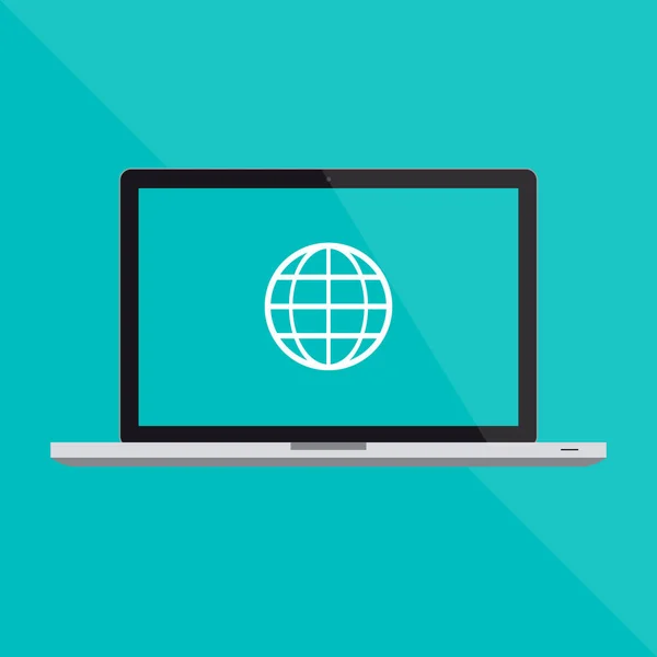 MacBook Pro düz dizüstü bilgisayar ve bir Internet