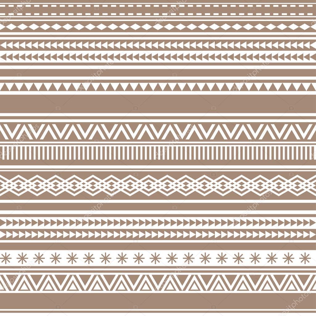 Geometric seamless pattern brown cacao vintage