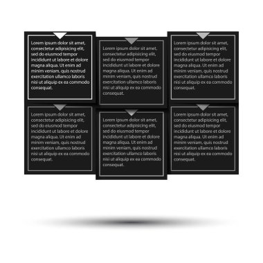 Kağıt ilerleme adımları için özel öğretmen. Vektör çizim