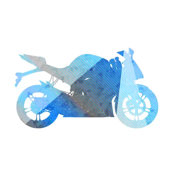 Moto, silhouette grunge sport bike — Vettoriale Stock