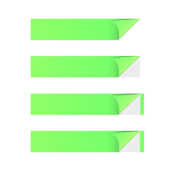 Зелений стікер банер — стоковий вектор