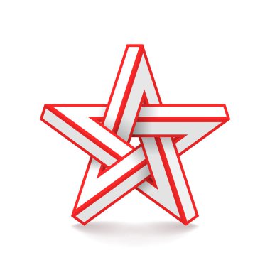 İmkansız yıldız. Vektör Illustrstion