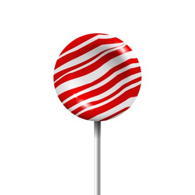 Beyaz arka plan üzerinde izole lolipop. Vektör çizim