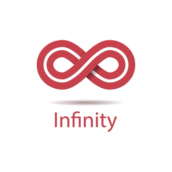 Logo de símbolo infinito. Ilustración vectorial — Vector de stock