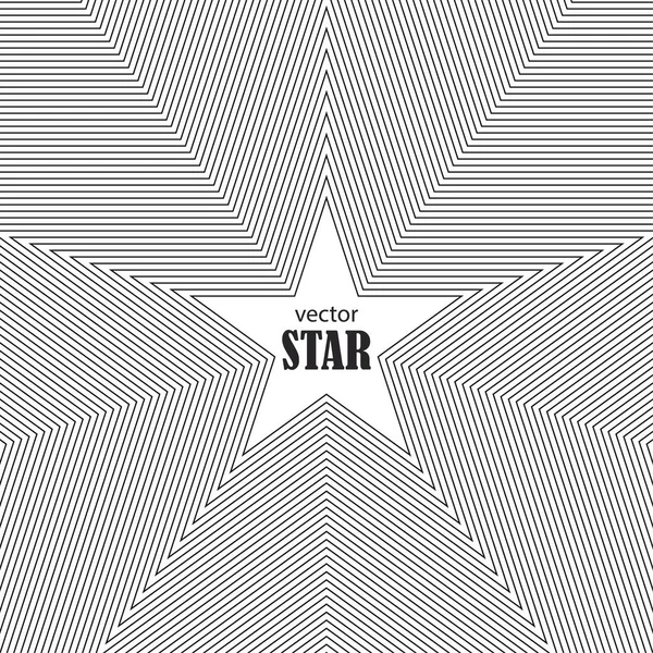 Yıldız çizgili arka plan. Popülerlik kavramı — Stok Vektör