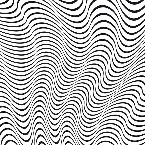 Un'illusione ottica in bianco e nero. Illustrazione vettoriale — Vettoriale Stock