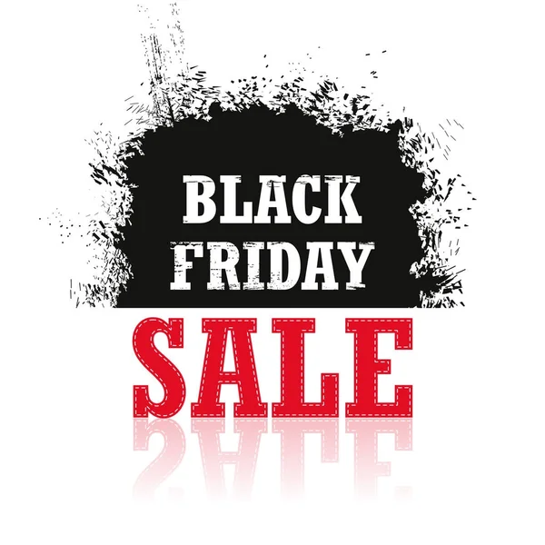 Black Friday koop geïsoleerd op een witte achtergrond. Grunge — Stockvector