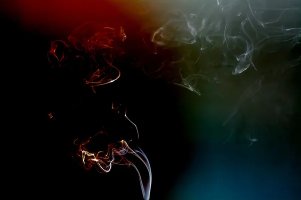 The colorful smoke — Stock Photo, Image