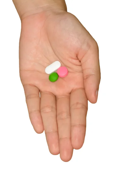 Medicin i hand — Stockfoto