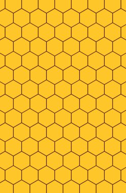 Soyut sarı altıgen