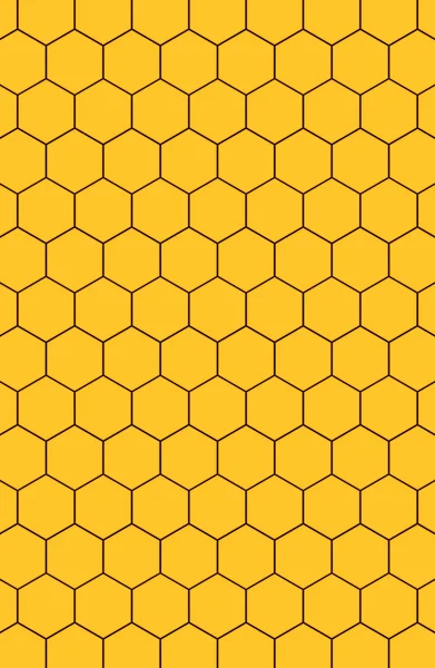 Abstract yellow hexagon — Stock fotografie